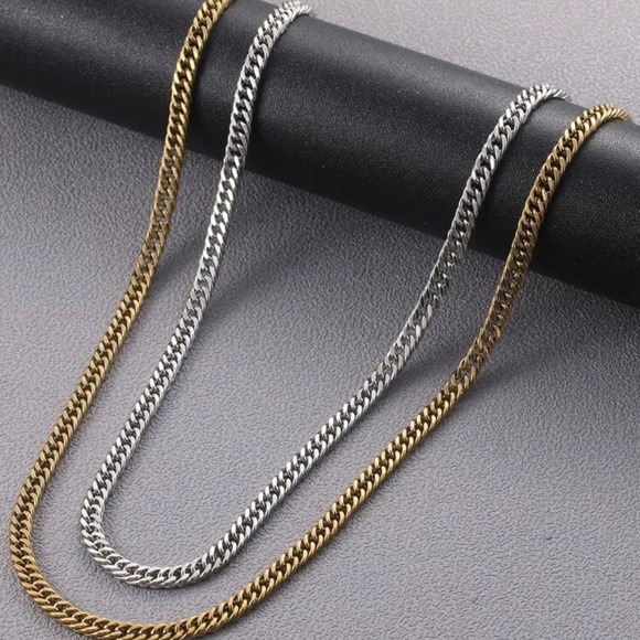 Men Stainless Steel Chain Necklace - Picture 2 of 4